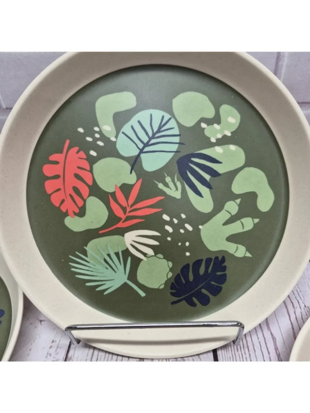 Jungle Dino Theme Kids Dinnerware Melamine Set Of 4 Kids Plate Pillowfort Target